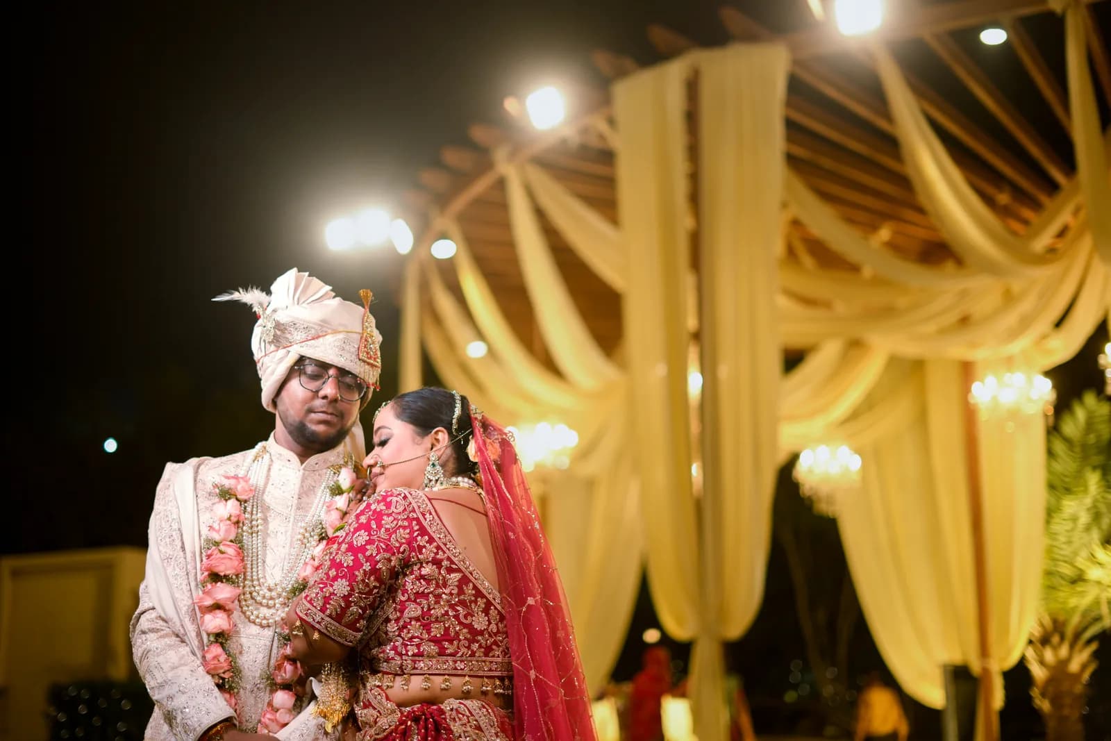Romantic wedding ceremony moment, cinematic video editing and wedding videography